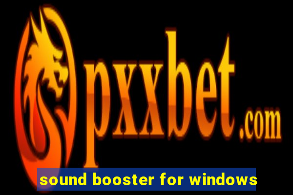 sound booster for windows